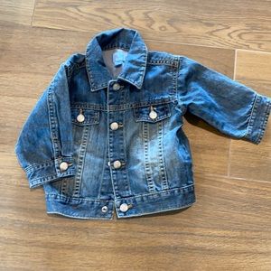 Jean jacket, 6-9 months. Brand new.